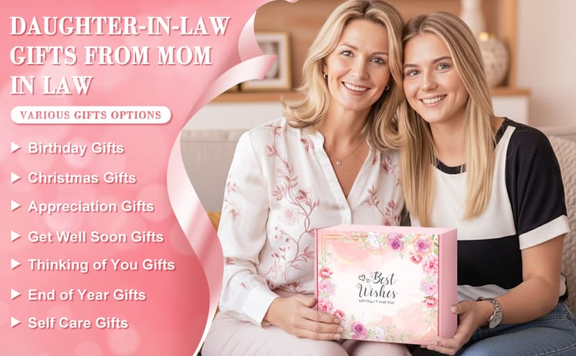 Saineron Daughter in Law Gifts from Mother in Law Future Daughter-in-Law Birthday Gifts Thoughtful Wedding Day, Anniversary, Happy Birthday Gift Includes Canvas Tote Bag, 16oz Glass Cup B0FSSGJ5CL