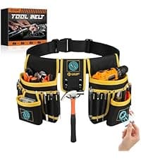 Tool Bag Roll Up, UUP Heavy Duty Portable Soft Tool Storage Organization, Foldable Empty Rollup Organizer with 2 Small Pouches, Rollable Carrying Toolbag, Dad Men Mechanic Welding Birthday Gift, Green