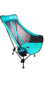 Cascade Mountain Tech Folding Camp Chair for Camping, Beach, Picnic, Barbqeues, Sporting Events with Carry Bag