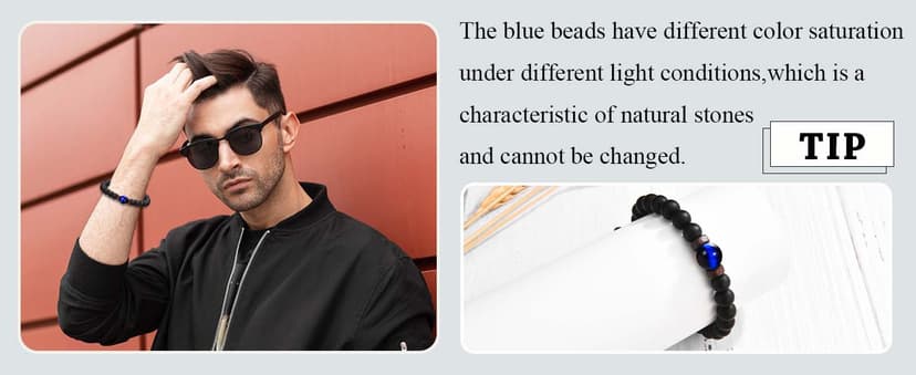 Bracelets Gifs for Friend Brother Husband Dad Brother in Law Son in Law Uncle Son Grandson Nephew, Birthday Christmas Valentines Fathers Stocking Stuffers Gifts for Men Boys Him with Sentimental Card