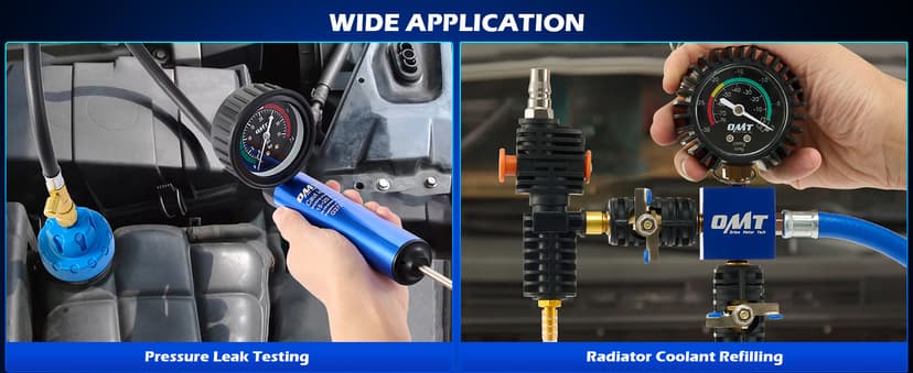 Orion Motor Tech Coolant Pressure Tester Kit, 31pc Master Coolant Vacuum Refill Kit with 23 Radiator Adapters, Radiator Cooling System Pressure Tester Kit with Vacuum Pump Vacuum Purge & Refill Tool