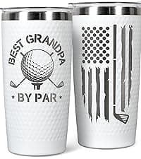 Golf Gifts for Dad - Fathers Day Golf Gifts for Men, Dad, Husband - Funny Golfer Gift - Golfer Ideas for Men, Golfers - Fathers Day Gift - 20 Oz Stainless Steel Tumbler