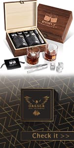 Oaksea Gifts for Husband Him Men, Reusable Stainless Steel Engraved Whiskey Stones Glasses Set Gifts, Birthday Wedding Stocking Stuffers for Husband Dad Boyfriend Fiance, Cool Burbon Scotch Set Gifts