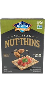 Blue Diamond Almonds, Peppermint Cocoa Holiday Snack Nuts, 6 Oz(Pack of 1),Resealable Can