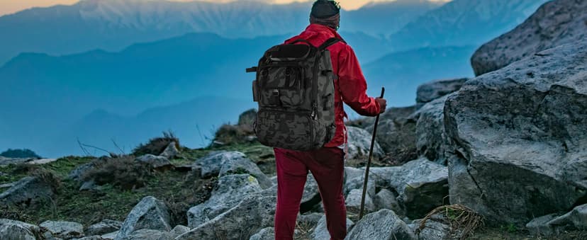 onedayHI Fishing Backpack with Rod Holders,40L Large Water-resistant Fishing Tackle Bag with Cooler,Tackle Box Backpack