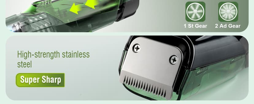 SHPAVVER Beard Trimmer for Men: Vacuum Mustache Trimmer for Less Mess -IPX7 Waterproof- Rechargeable Electric Beard Cutting Kit with Adjustable Length Comb-Built-in Vacuum for Sideburns/Stubble