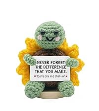 Christmas Mothers Day Birthday Gifts for Wife - 6.3'' x 2.56'' Positive Support Cotton Milk Wool Tulip Crochet Gifts for Wife from Husband - Wedding Anniversary Christmas Birthday Gifts B0FZTMTRK1
