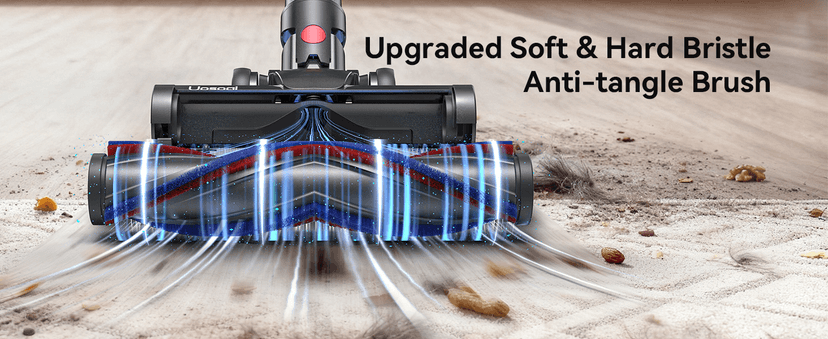 Cordless Vacuum Cleaner, Upgraded 55KPA 650W 70Mins Stick Vacuum with Hurricane Mode, Self-Standing, Touch Screen, 1.8L Dust Cup, Anti-tangle Wireless Vacumm, Vacuum Cleaners for Home/Pet Hair/Carpets