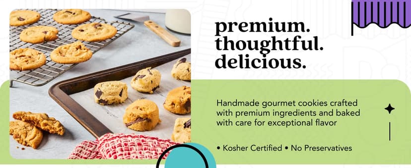 David's Cookies 2lbs Assorted Flavors Fresh Baked Cookies - Handmade and Gourmet Cookies - Delectable and Made with Premium Ingredients - Cookie Gift Basket - Great Gift For All Occasions