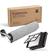 Kenmore HF5010 AquaLite 3-in-1 Cordless Wet Dry Vacuum Hard Floor Cleaner with Automatic Air-Drying, 35mins Runtime & One Edge Self-Cleaning Mop for Multi-Surface and Messes