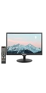 SKitphrati 15.6 Inch Small PC Monitor, FHD VA 1080P Desktop Display with 1920x1080 99% sRGB HDMI VGA Ports, 2 Hole Mounting, LED Monitor for PC, Laptop and Computer, Black