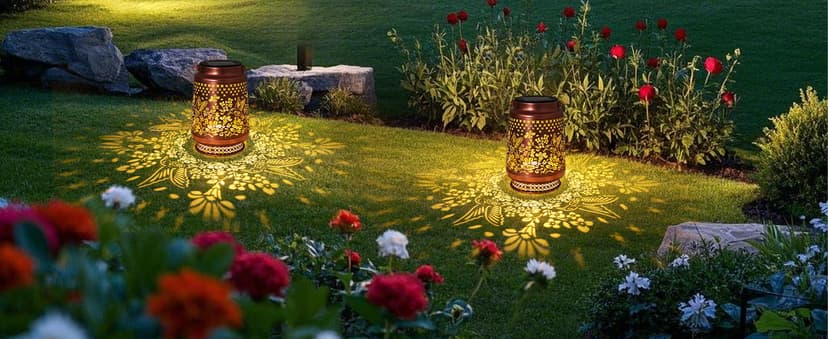 Christmas Gifts for Women, Hummingbird Solar Lanterns Outdoor Waterproof, Garden Decor Birthday Gifts for Women Mom Grandma Sister, Metal Hanging Solar Lights Outside Decorative for Backyard Patio