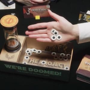 We're Doomed! - Apocalypse Survival Board Game - Cooperative Strategy for 4-10 Players - 15-Minute Race to Escape - Ideal for Competitive Game Nights & Group Gatherings