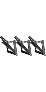 G5 Montec Fixed 3-Blade Broadheads | 3-Pack | 85/100/125 Grains | Razor Sharp 1-Piece Construction | Screw in | Compound & Recurve Compatible
