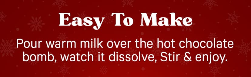 Chocolate Bombs Gift Set - 6 Pack - Cocoa Bombs Premium Hot Chocolate Bomb Filled with Marshmallows and Cocoa Mix - Makes 6 Large Servings - Gift Box.