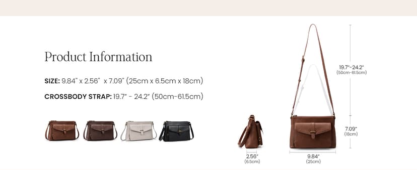 befen Genuine Leather Crossbody Bags for Women Soft Small Leather Purse with Built in RFID Wallet Trendy Shoulder Handbags