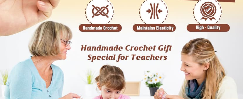 MBL Sunflower Christmas for Women Teacher - Thank You Appreciation Emotional Inspirational Support Crochet Sunflowers Gifts for Men Coworker Boss Lady Friend Thanksgiving Retirement Stocking Stuffers