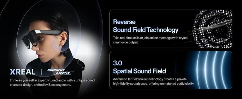 XREAL One Pro AR Glasses with X1 Chip, Native 3 DoF, X-Prism Optics, 3D Mode, 57°FOV 171" 120Hz FHD Display, XR Glasses for iPhone 17/16, Steam Deck, ROG, Mac, PC, Android & iOS M (IPD 57-66mm)