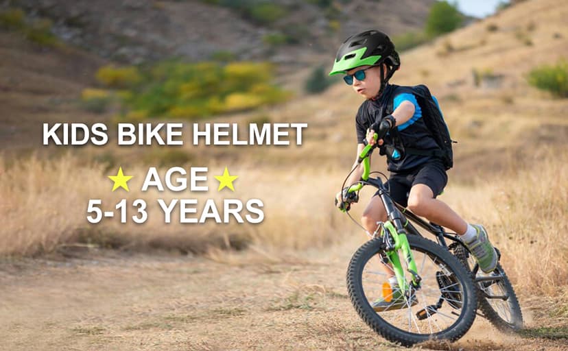 Kids Helmet, Exclusky Kids Bike Helmet Adjustable Safety Lightweight Children Bicycle Helmet for Kids Skating Cycling Scooter Boys and Girls Bicycle Helmets Ages 5-8-14