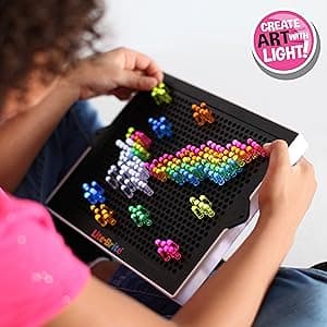 Lite Brite Classic, Favorite Retro Toy - Create Art with Light, STEM, Educational Learning, Holiday, Birthday, Gift, Boys, Kid, Toddler, Girls Age 4+