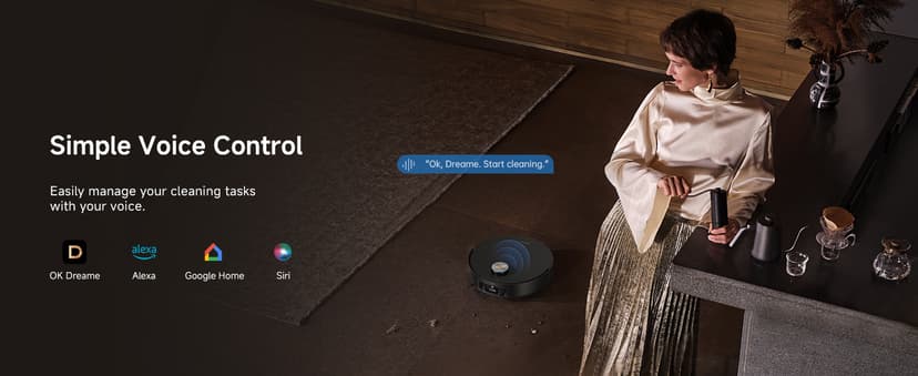 DREAME X50 Ultra Robot Vacuum and Mop with Auto-Empty and Mop Self-Cleaning, 20,000Pa Suction, Obstacle Avoidance and 360° Navigation, Corner to Edge Deep Cleaning, Detangling Brush