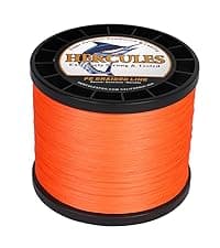HERCULES Cost-Effective Super Cast 8 Strands Braided Fishing Line 10LB to 300LB Test for Salt-Water,109/328/547/1094 Yards(100M/300M/500M/1000M),Diam.#0.12MM-1.2MM,Hi-Grade Performance,Variety Colors