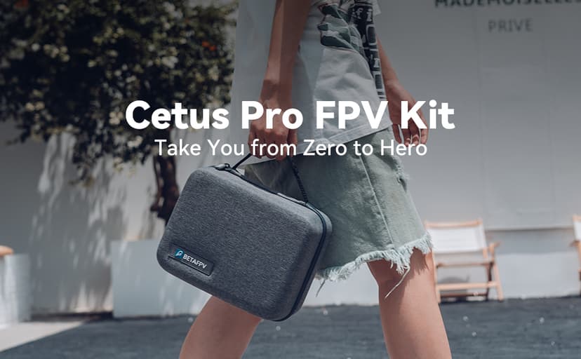 BETAFPV Cetus Pro FPV Kit with 3 Flight Modes Altitude Hold Emergency Landing Self Protection Turtle Mode, with LiteRadio 2 SE Transmitter VR02 Goggles Ready to Flight Easy for FPV Beginners