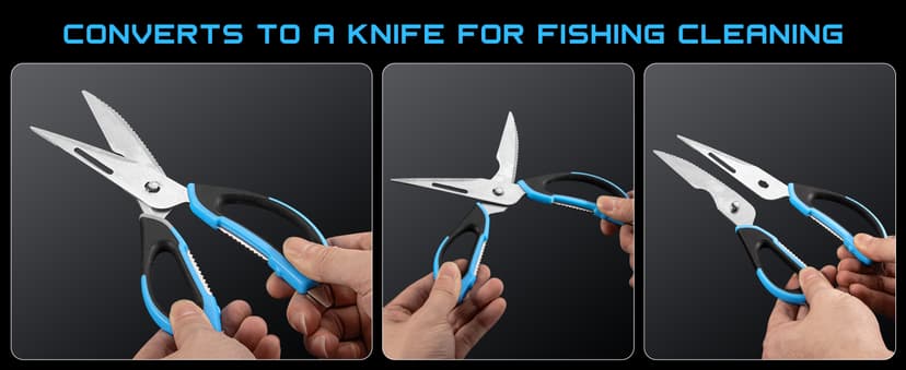 Fillet Knife Kit Combo, Fishing Knives and Honing Rod, Ultra-Sharp G4116 German Stainless Steel, Non-Slip Handle, Durable Storage Bag, Fishing Gifts for Men