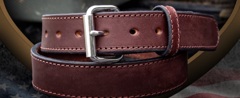 Relentless Tactical The Ultimate Leather Gun Belt | Made in USA | Concealed Carry EDC Belt for Men