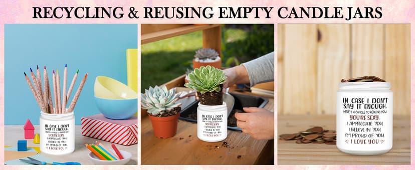 NANOOER Gifts for Her Girlfriend, Anniversary Wedding Birthday Gift for Women Wife, Unique Romantic Gift for Her Lavender Candle, Funny Valentines Anniversary Birthday Gifts for Her,Girlfriend, Wife