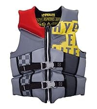 HyperLite Men's Elite Life Jacket - US Coast Guard Approved Level 70 Buoyancy Aid, Great for Any Water Sports Activity Including Boating, Paddle & Swimming