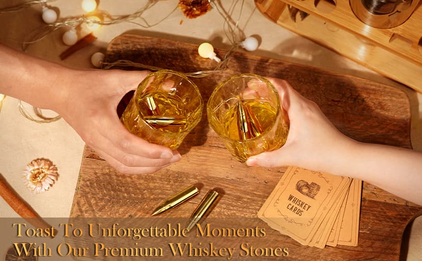 Oaksea Gifts for Husband Him Men, Reusable Stainless Steel Engraved Whiskey Stones Glasses Set Gifts, Birthday Wedding Stocking Stuffers for Husband Dad Boyfriend Fiance, Cool Burbon Scotch Set Gifts