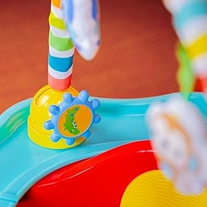 Bright Starts 3-in-1 SuperSeat Playful Paradise, Baby Activity Seat with Toys, Snacking Tray, Booster Seat, BPA Free Tray, Unisex, 6 Months +