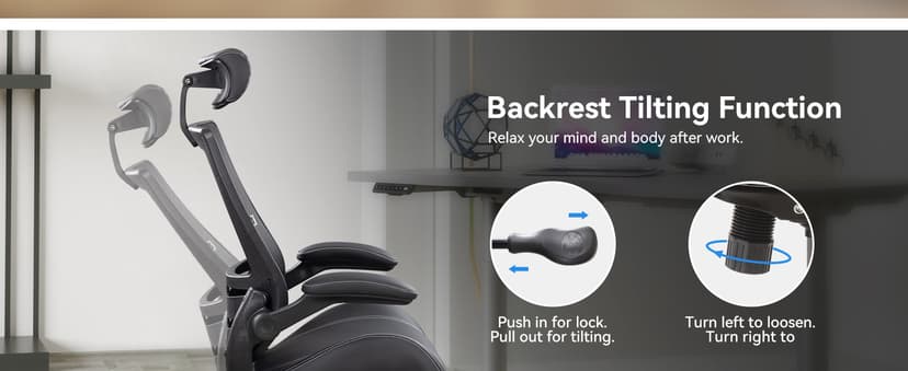 BOLISS Ergonomic Drafting Chair with 4-Level Adjustable Headrest Tall Standing Desk Stool with Soft Microfiber Leather Seat, Breathable Mesh Back, 90° Flip-Up Arms, and Adjustable Foot Ring