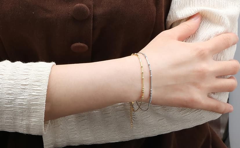 JoycuFF Inspirational Morse Code Bracelets for Women Silver Beads Jewelry Encouragement Mantra Gifts for Her