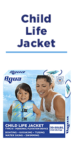 Aqua Oceans 7 Life Jacket for Kids - US Coast Guard Approved Life Vest for Infant, Child & Youth Boys and Girls, Open-Side PFD for Boating, Swimming & Water Sports