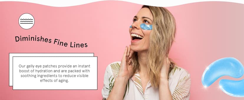 grace & stella Award Winning Under Eye Mask Reduce Dark Circles, Puffy Eyes, Undereye Bags, Wrinkles, Gel Under Eye Patches, Small Gifts for Women, Gifts Under 10 Dollars, Vegan (6 Pairs, Blue) B0C4G16NBX