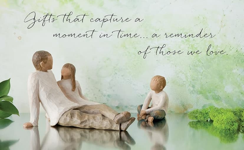 Willow Tree Father and Daughter, Celebrating Loving Bond Between Fathers and Daughters, Grandfathers and Granddaughters, Works Well in Family Groupings, Sculpted Hand-Painted Figure