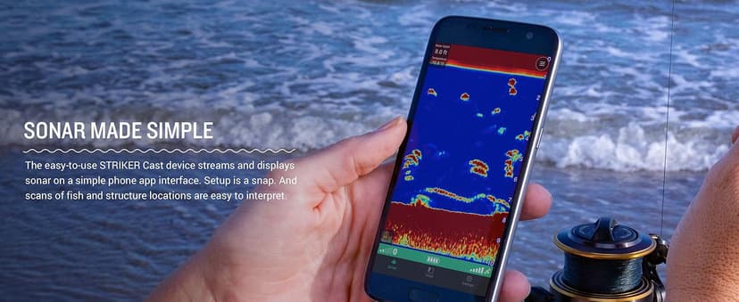 Garmin Striker Cast, Castable Sonar, Pair with Mobile Device and Cast from Anywhere, Reel in to Locate and Display Fish on Smartphone or Tablet (010-02246-00)