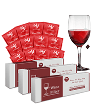 18 Pack Wine Filters, Wine Purifier To Remove Sulfite And Histamine, Wine Lover Accessories Valentine's Day Party Gifts for Men Women Him Mother Father