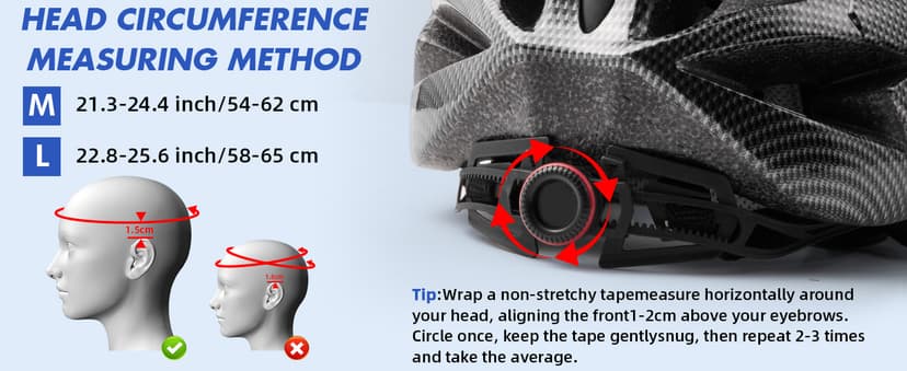 Zacro Adult Bike Helmet Lightweight for Men Women Comfort with Pads&Visor, Certified Bicycle Helmet for Adults Youth Mountain Road Biker