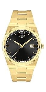 Movado Bold TR90 Ultra Modern Watch for Men and Women - Swiss Quartz 3H Movement, Leather Strap - Water Resistant 3ATM/30 Meters - Sporty Style Wristwatch for Everyone - 42mm