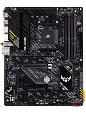 ASUS TUF Gaming B550-PLUS WiFi II AMD AM4 (3rd Gen Ryzen™) ATX Gaming Motherboard (PCIe 4.0, WiFi 6, 2.5Gb LAN, BIOS Flashback, USB 3.2 Gen 2, Addressable Gen 2 RGB Header and Aura Sync)