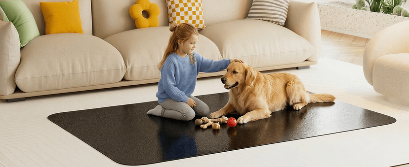 Office Chair Mat for Carpet 48”x 60”, Heavy Duty Desk Chair Mat for Low Pile Carpet with Cleats, Black Plastic Floor Mat for Gaming Chair, Smooth Rolling Carpet Chair Mat Protector