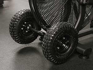 Titan Fitness Fan Bike, Indoor/Outdoor Cycling Exercise Bike with LCD Screen, Stationary Bike for Home Gym, Exercise and Cardio Workout Equipment, Black, 111 LB