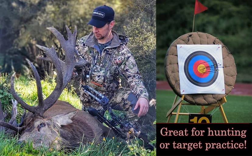 Compound Bow Kit, Hunting & Targeting, Limb Made in USA, Draw Weight 0-70 lbs Adjustable, Draw Length 9”-31",up to IBO 325FPS Speed, Package with Archery Hunting Accessories
