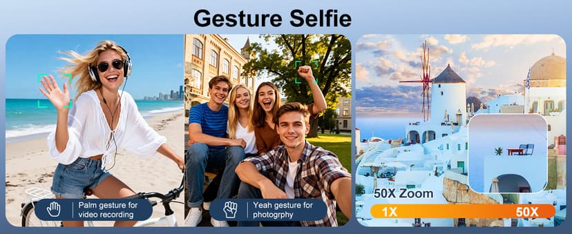 4K Drones with Camera for Adults,Foldable Drone for Beginners with 3 Batteries 36-Min Flight Time,HD FPV Transmission Drone,Mini RC Quadcopter with Gesture Selfie,One Key Start,Altitude Hold,3D Flips,3 Speed Modes Easier to use,Black