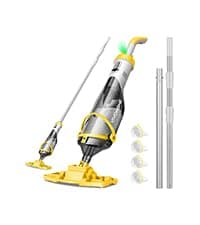 VIVOHOME 1140GPH Handheld Pool Vacuum Cordless Cleaner Powerful 40W Motor Suction Long-Run 75min Battery, 2.6L Visible Filter, Adjustable 8.2FT Pole for Above Ground & In-Ground Pools