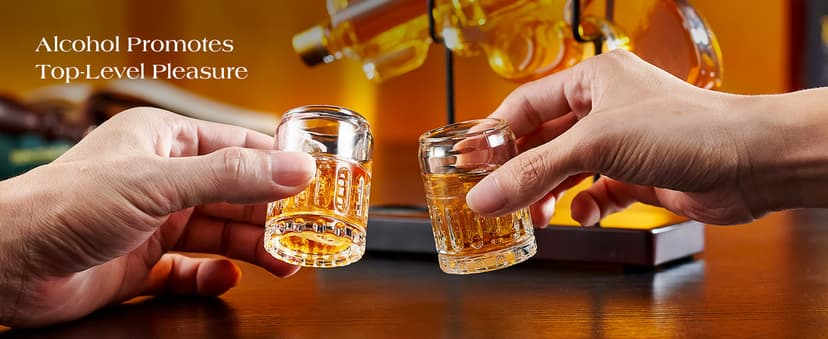 Birthday Gifts for Men Dad, Kollea Gun Whiskey Decanter Set with Shot Glass, Cool Anniversary Christmas Gifts Ideas for Him Husband Brother, Funny Military Retirement Present, Home Bar Drinking Party