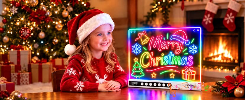 8 Colors, 8 Modes, 15 Light Effects with Music & Blue-Tooth, Doodle Neon Glow Pad Toys Gift for Girls/Boys/Kids 16" Rechargeable LED Drawing Board, Kids Birthday Christmas Gift B0GT9HHRJJ